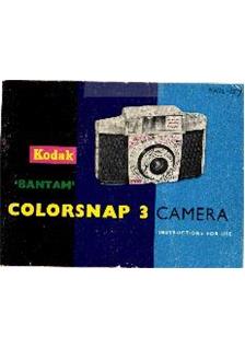 Kodak Bantam Colorsnap 3 manual. Camera Instructions.